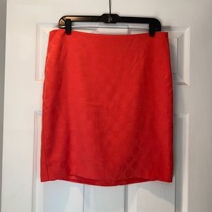 Banana Republic Coral Dot Skirt - Size 12